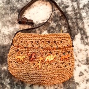 Cappelli Straworld inc straw purse